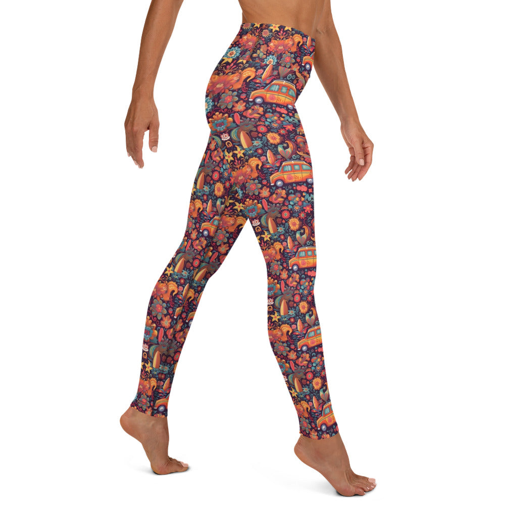 Hippie on the Go Printed Yoga Leggings