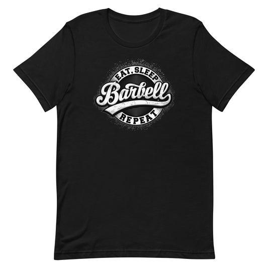 Eat Sleep Barbell Repeat T-Shirt