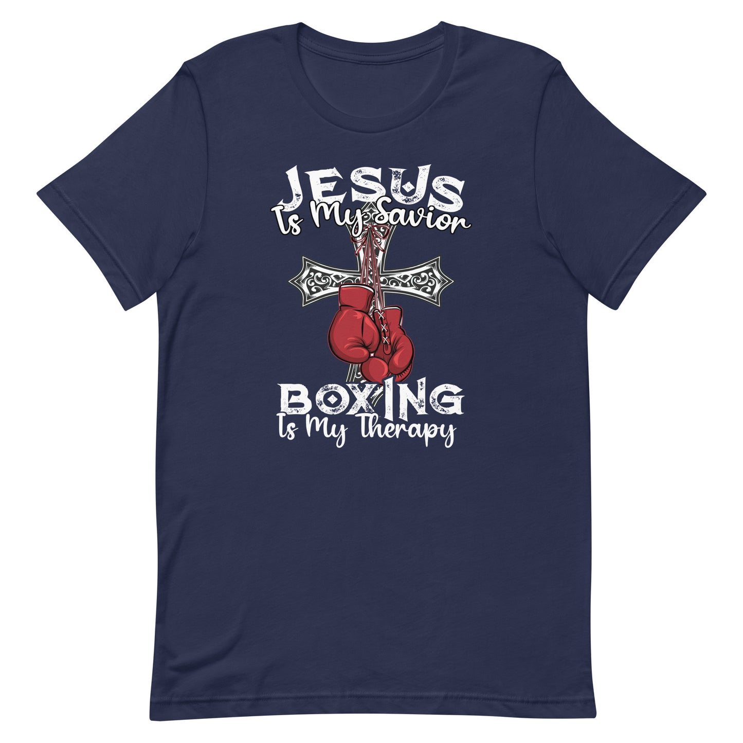 Jesus is My Savior Boxing is My Therapy T-Shirt